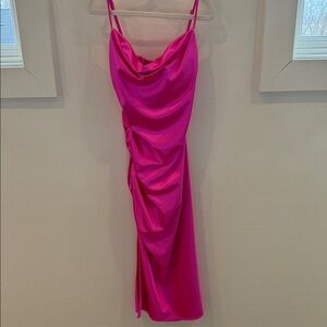 B Darlin Fuchsia Midi Dress